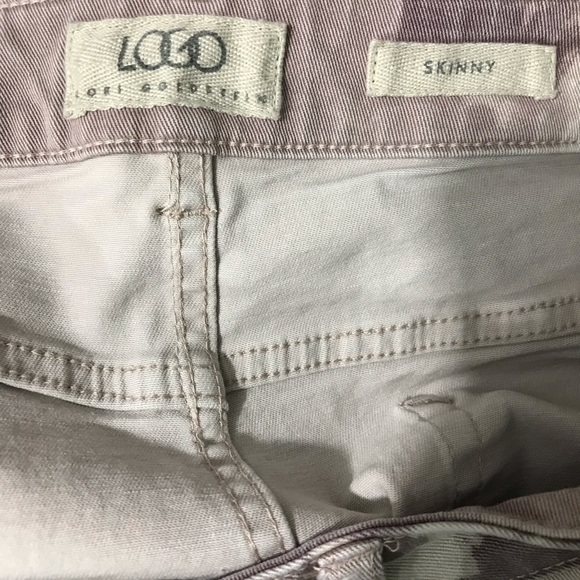 LOGO by Lori Goldstein Twill Printed Ankle Pants - Picture 6 of 7